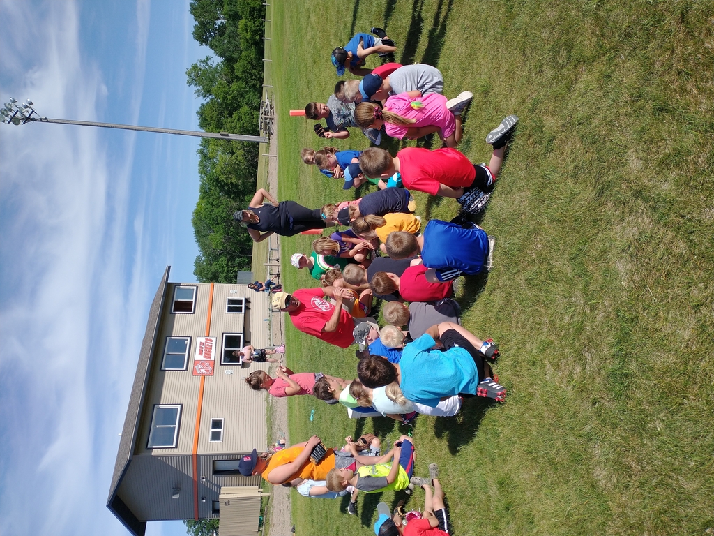 Coach Wayne with the kids.