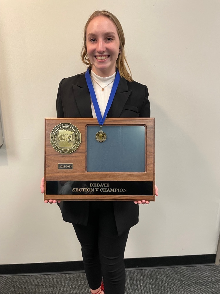 Section 5 Congressional Debate Champion Kaily Burgau